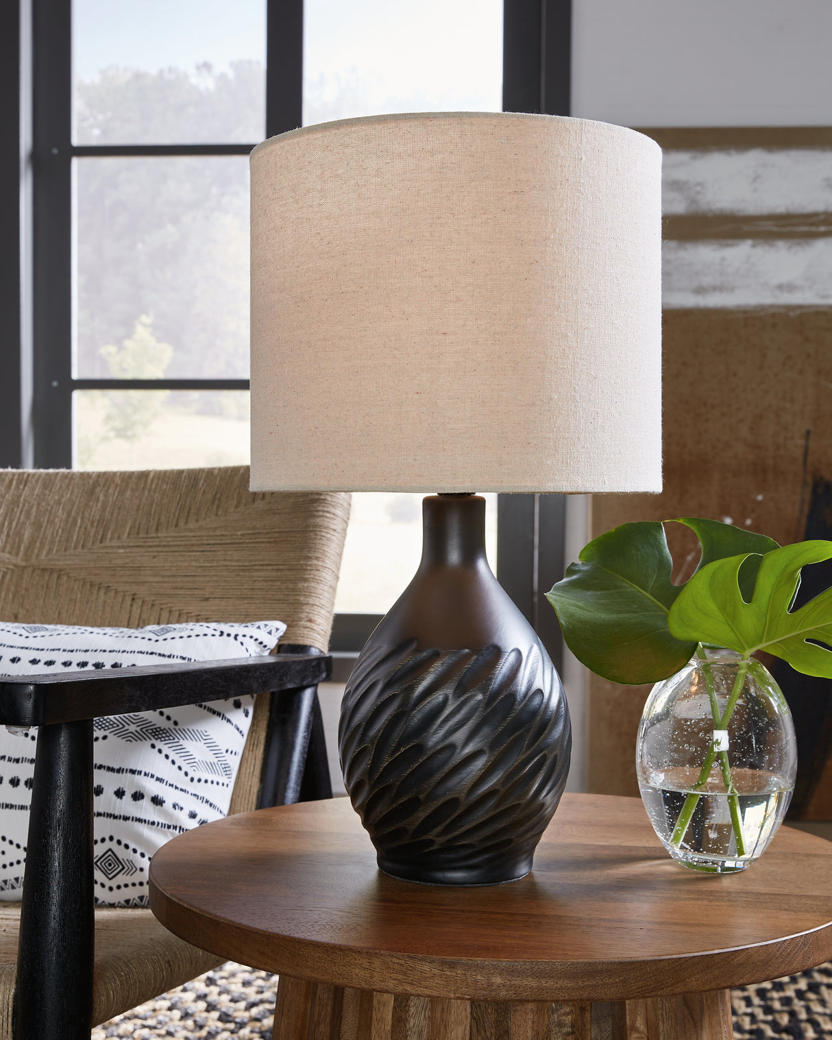 Nashville Furniture Outlets - Ashley Furniture - Garinton Lighting - Table Lamp (Set of 2) / Black - L180184X2