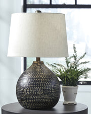 Nashville Furniture Outlets - Ashley Furniture - Maire Lighting - Table Lamp (Set of 2) / Black/Gold Finish - L207294X2