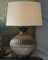 Nashville Furniture Outlets - Ashley Furniture - Magan Lighting - Table Lamp (Set of 2) / Antique Bronze Finish - L207354X2