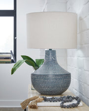 Nashville Furniture Outlets - Ashley Furniture - Schylarmont Lighting - 2-Piece Lamp Set / Antique Gray/White - L207474X2