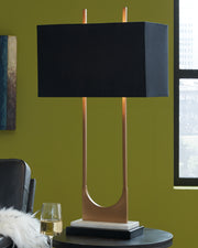 Nashville Furniture Outlets - Ashley Furniture - Malana Lighting - Table Lamp (Set of 2) / Brass Finish - L208254X2