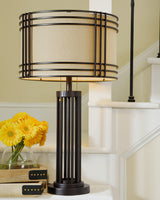 Nashville Furniture Outlets - Ashley Furniture - Hanswell Lighting - Table Lamp (Set of 2) / Dark Brown - L208294X2