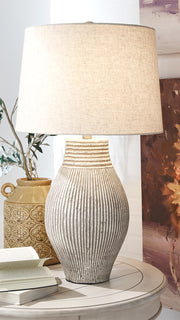 Nashville Furniture Outlets - Ashley Furniture - Layal Lighting - Table Lamp (Set of 2) / Beige - L235634X2