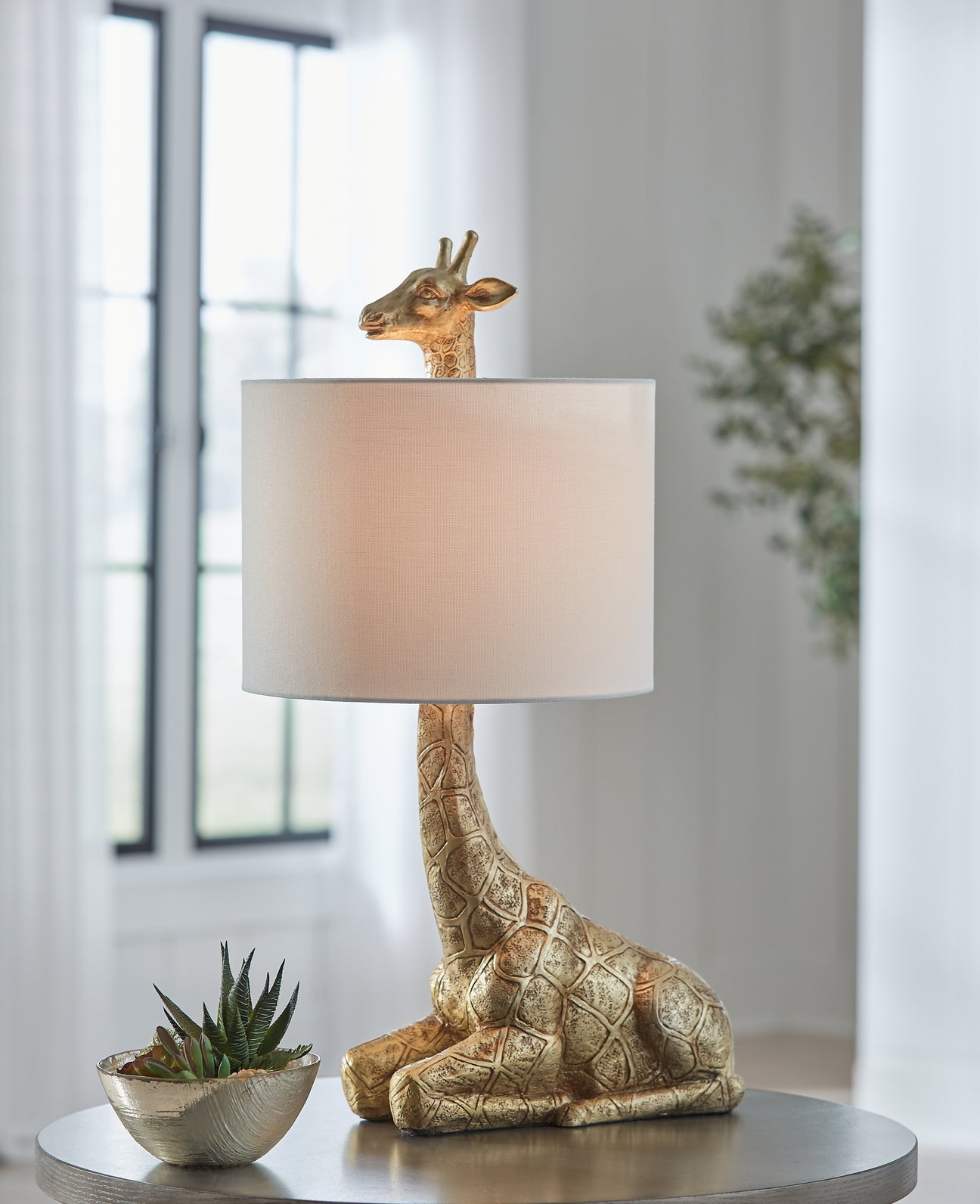 Nashville Furniture Outlets - Ashley Furniture - Ferrison Lighting - 2-Piece Lamp Set / Gold Finish - L317004X2