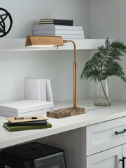 Nashville Furniture Outlets - Ashley Furniture - Yafe Lighting - Metal Desk Lamp (1/CN) / Bronze Finish - L734412