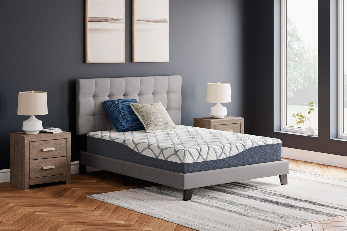 Nashville Furniture Outlets - Ashley Furniture - 10 Inch Chime Elite 2.0 Mattresses - Twin / White/Blue - M42511