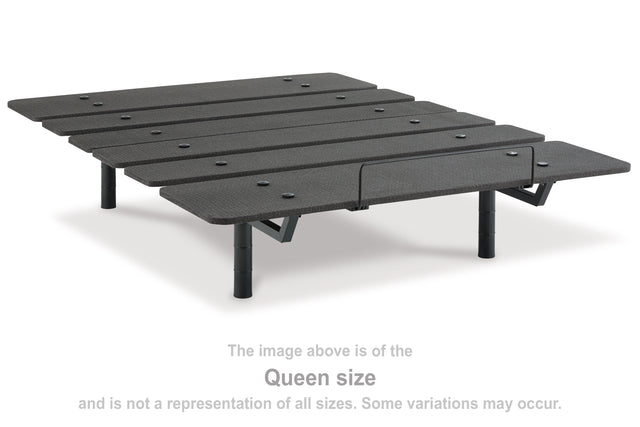 Nashville Furniture Outlets - Ashley Furniture - Cosmic Power Base Twin XL Adjustable Base - Twin XL Adjustable Base / Black - M8X272