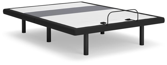 Nashville Furniture Outlets - Ashley Furniture - Best Base with Lumbar and Audio Queen Adjustable Base - Queen Adjustable Base / Charcoal Gray - M5X532