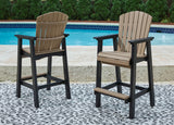 Nashville Furniture Outlets - Ashley Furniture - Fairen Trail Outdoor - Tall Barstool (Set of 2) / Black/Driftwood - P211-130
