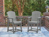 Nashville Furniture Outlets - Ashley Furniture - Sanctuary Beach Outdoor - Barstool (Set of 2) / Dark Gray - PCP227-124