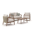 Nashville Furniture Outlets - Ashley Furniture - Nature Lane Outdoor - Sofa/Chairs/Table Set (4/CN) - PCP355-081