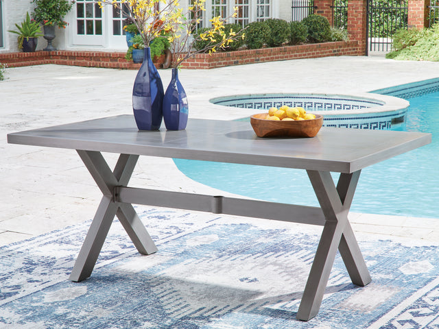 Nashville Furniture Outlets - Ashley Furniture - Half Moon Beach Outdoor - RECT Dining Table w/UMB OPT - PCP418-625