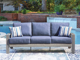 Nashville Furniture Outlets - Ashley Furniture - Half Moon Beach Outdoor - Sofa with Cushion / Blue/Gray - PCP418-838