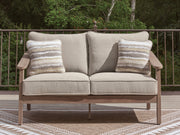 Nashville Furniture Outlets - Ashley Furniture - Harmony Headlands Outdoor - Loveseat w/Cushion / Natural/Gray - PCP428-835