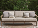 Nashville Furniture Outlets - Ashley Furniture - Harmony Headlands Outdoor - Sofa with Cushion / Natural/Gray - PCP428-838