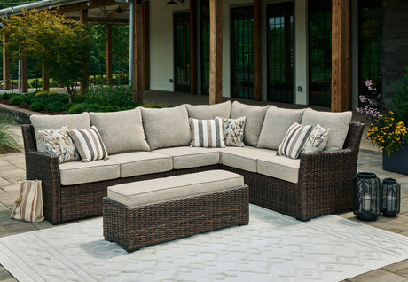 Nashville Furniture Outlets - Ashley Furniture - Brook Ranch Outdoor - RECT Multi-Use Table / Brown - P465-625