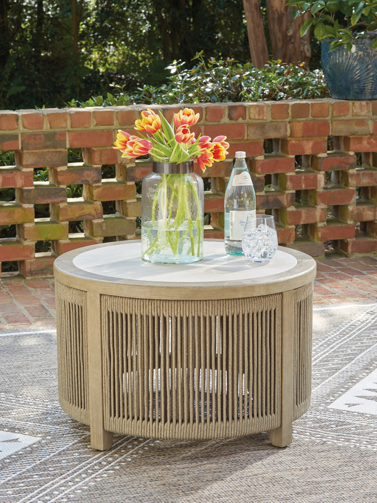 Nashville Furniture Outlets - Ashley Furniture - Spooners Cove Outdoor - Round Cocktail Table - PCP469-708