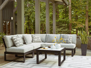 Nashville Furniture Outlets - Ashley Furniture - Beachloft Outdoor - 5-Piece Outdoor Sectional / Black/Gray - P490P2