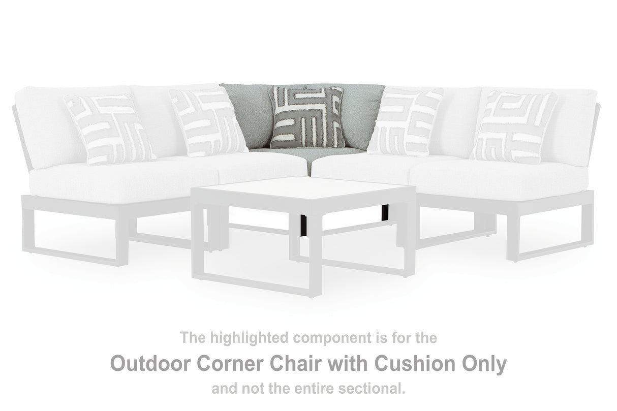 Nashville Furniture Outlets - Ashley Furniture - Beachloft Outdoor - Corner with Cushion (1/CN) / Black/Gray - P490-877