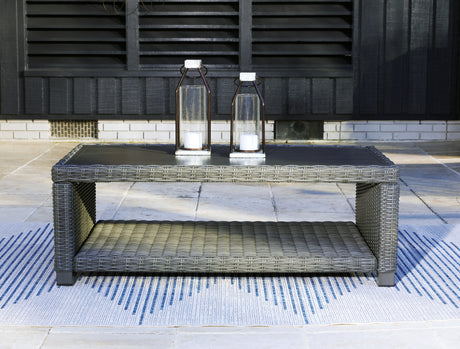 Nashville Furniture Outlets - Ashley Furniture - Elite Park Outdoor - Bench with Cushion / Gray - P518-600