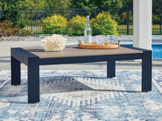 Nashville Furniture Outlets - Ashley Furniture - East Beach Outdoor - Rectangular Cocktail Table / Navy Blue/Driftwood - PCP587-701