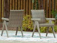 Nashville Furniture Outlets - Ashley Furniture - Cliff Trails Outdoor - Square Fire Pit Table / Beige - PCP690-772
