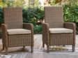 Nashville Furniture Outlets - Ashley Furniture - Laguna Heights Outdoor - Arm Chair With Cushion (Set of 2) - PCP790-601A