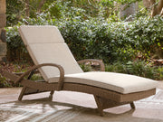 Nashville Furniture Outlets - Ashley Furniture - Laguna Heights Outdoor - Chaise Lounge with Cushion / Beige - PCP790-815