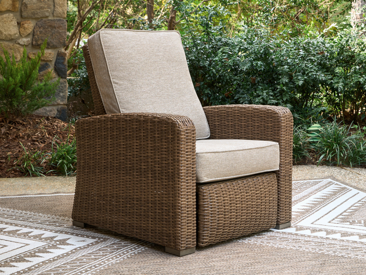 Nashville Furniture Outlets - Ashley Furniture - Laguna Heights Outdoor - Recliner / Beige - PCP790-825
