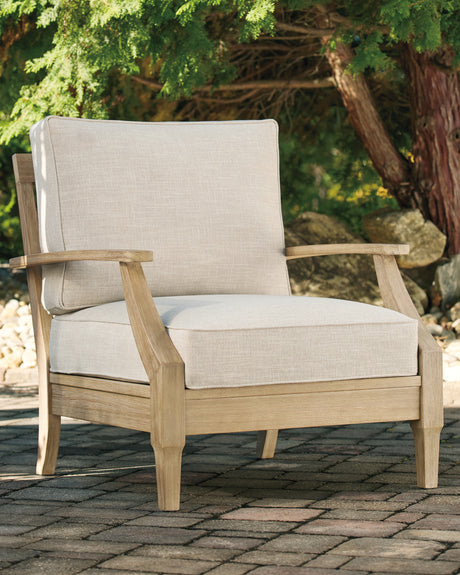 Nashville Furniture Outlets - Ashley Furniture - Clare View Outdoor - 3-Piece Outdoor Sectional / Beige - P801P10