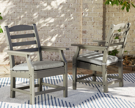 Nashville Furniture Outlets - Ashley Furniture - Visola Outdoor - Bench with Cushion / Gray - P802-600