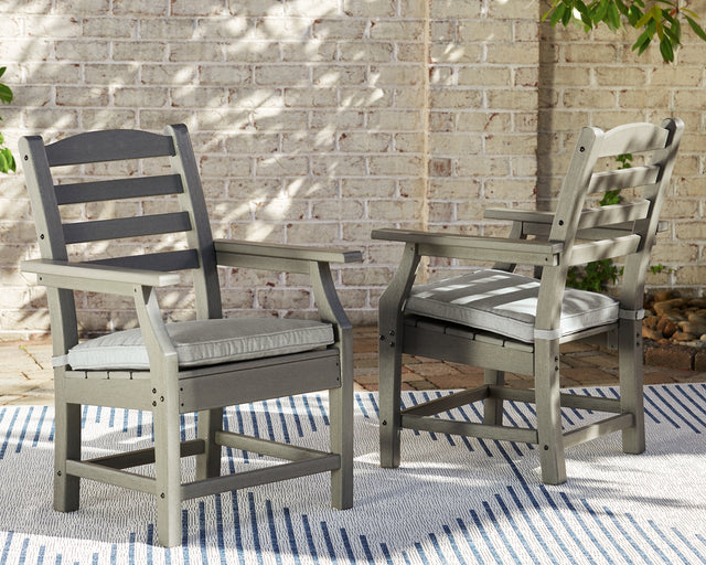 Nashville Furniture Outlets - Ashley Furniture - Visola Outdoor - Bench with Cushion / Gray - P802-600