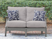 Nashville Furniture Outlets - Ashley Furniture - Cove Beach Outdoor - Loveseat w/Cushion / Gray - PCP803-835