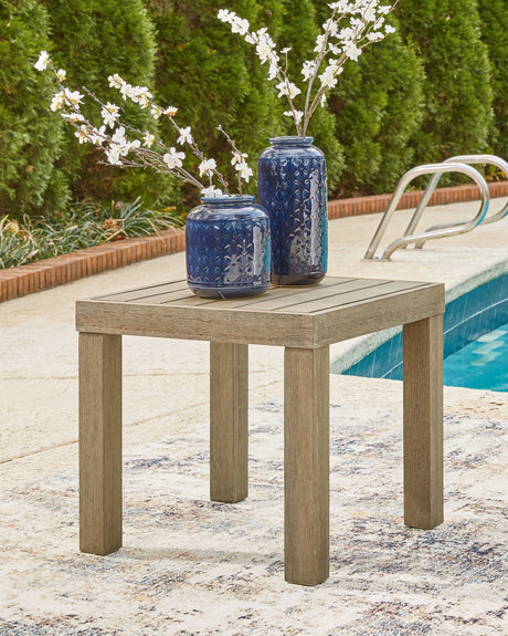 Nashville Furniture Outlets - Ashley Furniture - Silo Point Outdoor - Square End Table / Brown - P804-702