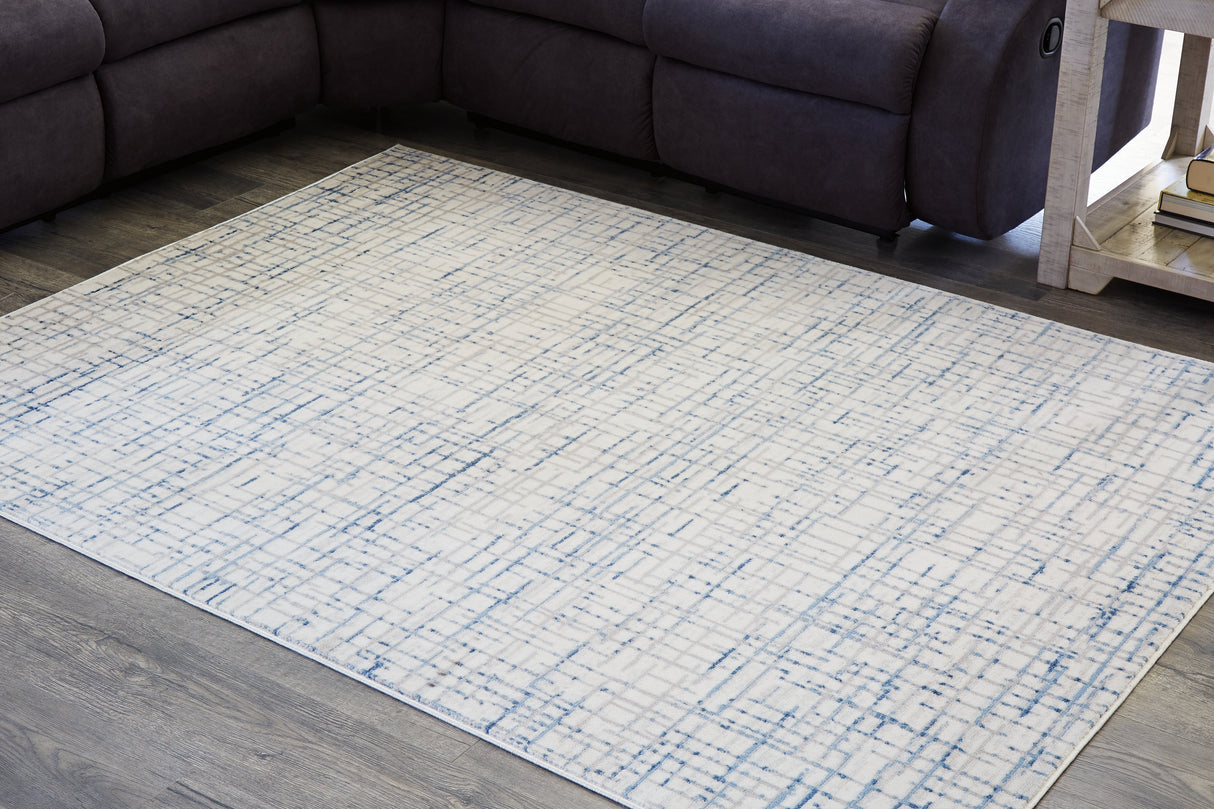 Nashville Furniture Outlets - Ashley Furniture - Beckfille Rug - 8' x 10' Rug / Blue/Gray/Cream - R405961