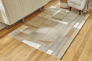 Nashville Furniture Outlets - Ashley Furniture - Abbotton Rug - 5' x 7' Rug / Taupe/Gray/Caramel - R406332