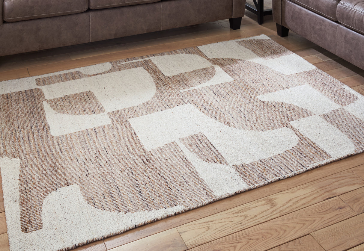 Nashville Furniture Outlets - Ashley Furniture - Brynnfield Rug - 8' x 10' Rug / Beige/Brown - R406371