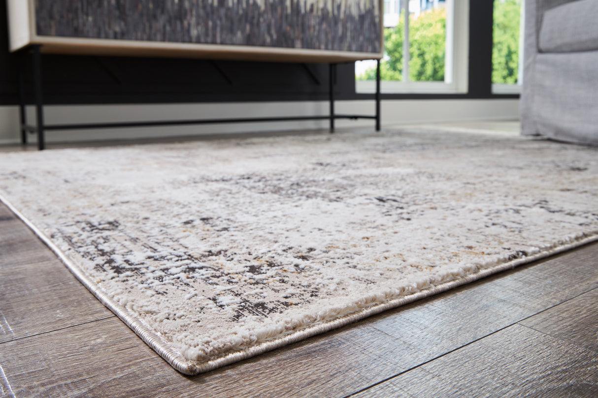 Nashville Furniture Outlets - Ashley Furniture - Elaning Rug - 8' x 10' Rug / Black/Gray/Cream - R406701