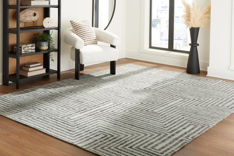 Nashville Furniture Outlets - Ashley Furniture - Jossen Rug - 5' x 7' Rug / Ivory/Gray - R406832