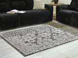 Nashville Furniture Outlets - Ashley Furniture - Glennisman Rug - Medium Rug / Black/Gray/Ivory - R407272
