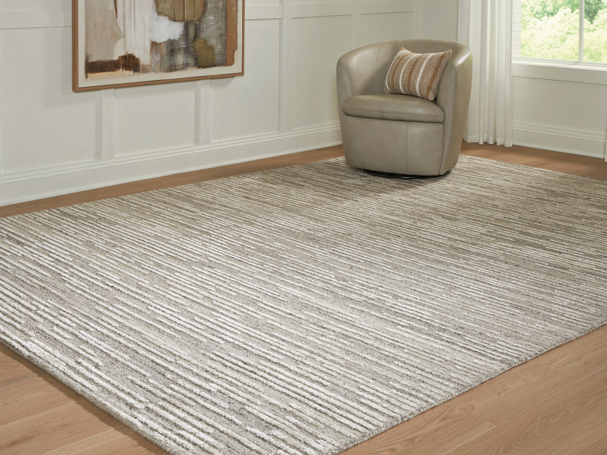 Nashville Furniture Outlets - Ashley Furniture - Eljory Rug - Extra Large Rug / Gray - R408200