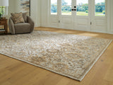 Nashville Furniture Outlets - Ashley Furniture - Sableridge Rug - Extra Large Rug / Ivory/Taupe/Camel - R408570