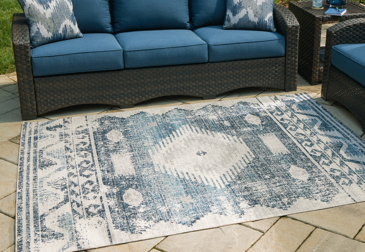 Nashville Furniture Outlets - Ashley Furniture - Daddridge Rug - 8' x 10' Rug / Blue/Gray/Ivory - R900101