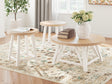 Nashville Furniture Outlets - Ashley Furniture - Fawndell Table (Set of 3) - Occasional Table Set (3/CN) / Antique White/Brown - T193-13
