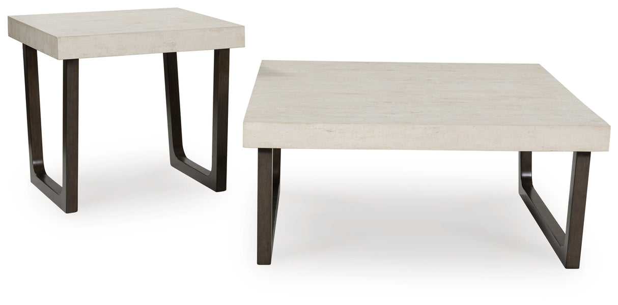 Nashville Furniture Outlets - Ashley Furniture - Westenfort Table (Set of 2) - Occasional Table Set (Set of 2) / Espresso/Gray - T202-12