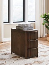 Nashville Furniture Outlets - Ashley Furniture - Camdill Chairside End Table - Chair Side End Table / Dark Brown - T208-217