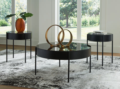 Nashville Furniture Outlets - Ashley Furniture - Ardoline Table (Set of 3) - Occasional Table Set (3/CN) / Black - T280-13