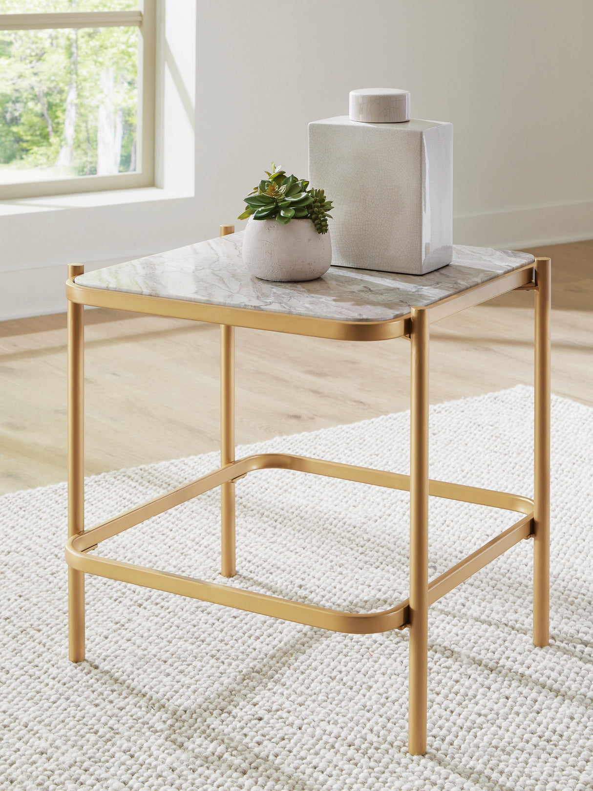 Manor Stone End Table