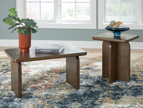 Nashville Furniture Outlets - Ashley Furniture - Shawbeck Table (Set of 2) - Occasional Table Set (Set of 2) / Medium Brown - T315-12