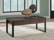 Nashville Furniture Outlets - Ashley Furniture - Wickman Falls Coffee Table - Rectangular Cocktail Table - T318-1